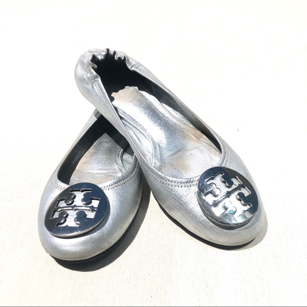 TORY BURCH Reva Leather Ballet Flat